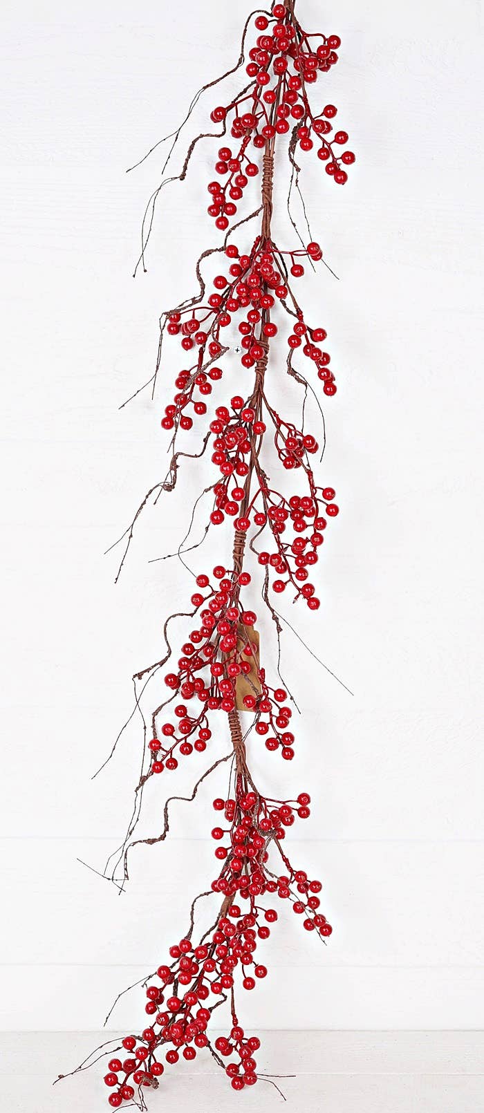 30811 - 4ft Garland - Red Ash Berries with wispy twigs - HER Home Design Boutique